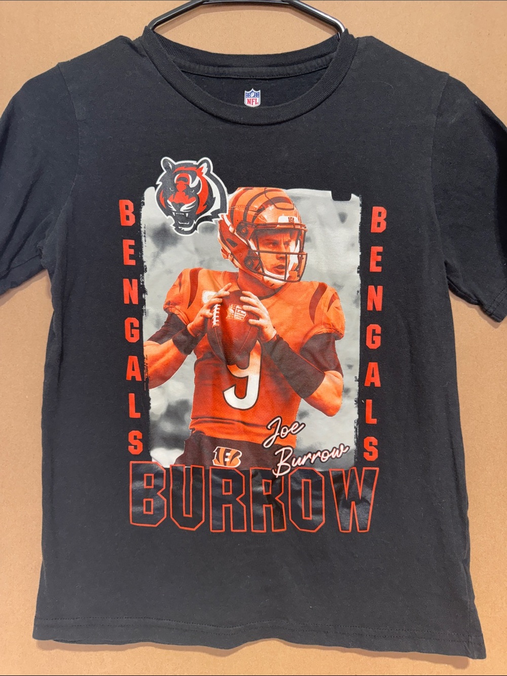 NFL Joe Burrow Bengals Tee - Black & Orange